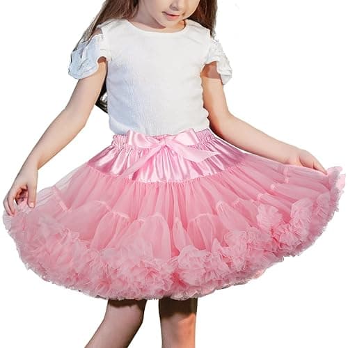 XinChangShangMao Girl's Petticoat, Baby Girls Soft Tutu Skirt Fluffy Pettiskirt Princess Ballet Dance Skirts - Image 1