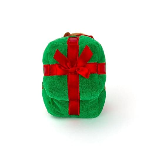 Plushland Zip Up Christmas Capybara Plush Box - Green Xmas Gift Set, Stuffed Animal Toy for Family, Festive Present for Capybara Lovers 6 Inch thumbnail 4