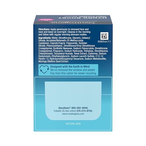 Neutrogena Hydro Boost Night Pressed Serum - with Hyaluronic Acid & Antioxidants, Hydrating Face Moisturizer that Restores & Revitalizes Skin Overnight, for Normal to Extra Dry Skin, 1.7 oz thumbnail 8