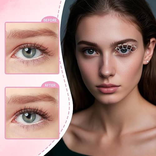 Venus Lash Clusters Kit 8-16mm with 5-6mm Bottom Lashes Wispy Natural Eyelash Clusters Kit D Curl -WideSpan DIY Eyelash Extension Kit Individual Fake Eyelashes Clusters Kit Thin Invisible Lash Band - Venus-Kit thumbnail 3