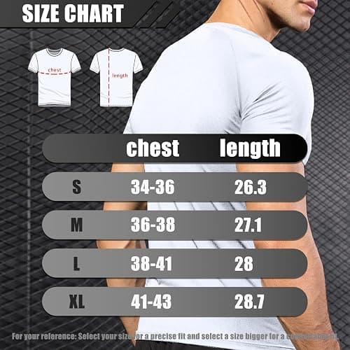 Towintec Men's Compression Shirts Workout Sports Short Sleeve Running Tops Cool Dry Tight T-Shirt Baselayer Gym Undershirts thumbnail 6