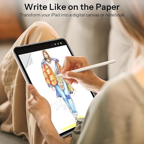 SPARIN 2 Pack Paper Glass Screen Protector for iPad A16 11th/10th Generation (11’’/10.9’’ 2025/2022),Tempered Glass with Easy Alignment Tool, Matte Anti-Glare, Write Like on Paper, Apple Pencil Support thumbnail 3
