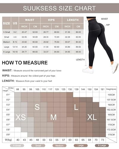 SUUKSESS Women Scrunch Butt Lifting Seamless Leggings Booty High Waisted Workout Yoga Pants thumbnail 5
