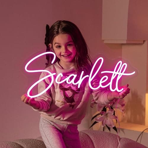 Custom Neon Signs, LED Neon Name Sign Personalized for Gifts Wall Decor, Neon Lights Sign Customizable for Bedroom Wedding Decor Office Beauty Salon Party Prom thumbnail 2