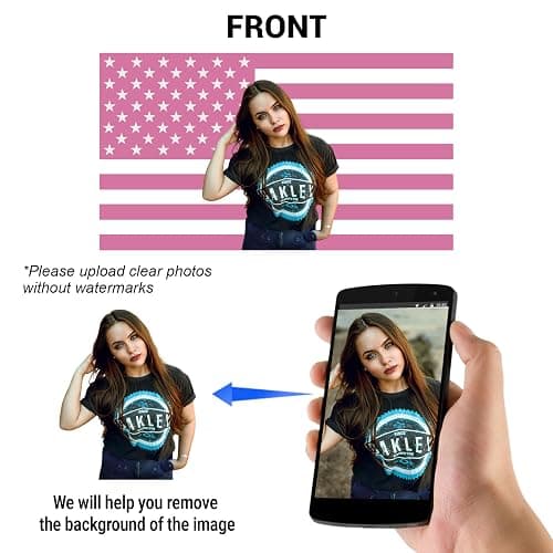 Custom Flags with Photo Personalized Pink American Flags 3X5 FT Design Your Own Funny Tapestry Flags for Outdoors Living Room University thumbnail 3