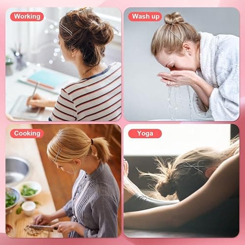 MORGLES Large Silver Bobby Pins for Gray Thick Hair, 2.75" Jumbo Hair Pins with Box 120PCS thumbnail 6