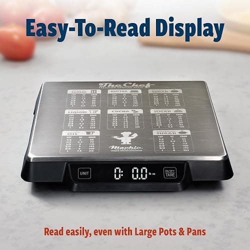 Heavy Duty Digital Kitchen/Food Scale – 33lb Capacity, 1g Accuracy, Perfect for Baking, Cooking & Meal Prep! Easy-to-Read with Large Containers. Bonus: Built in Baking Conversions! Restaurant Grade! thumbnail 4