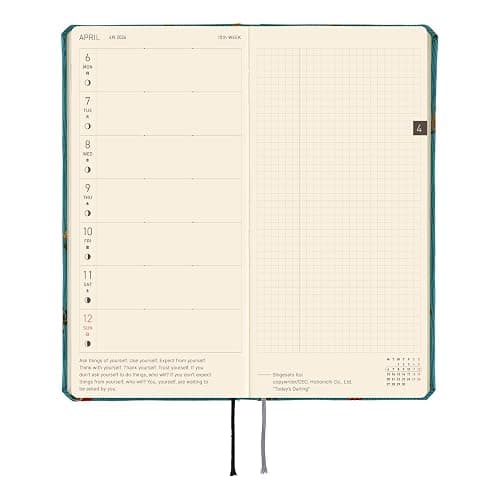 Hobonichi Techo 2026 Weeks – Bow & Tie: In the Forest (English, Tall & Slim, January Start) thumbnail 5
