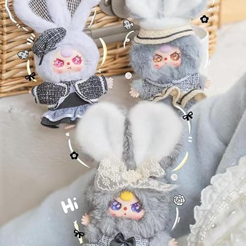 Baby Three Oli's Wardrobe Series Plush Blind Box Cute Figures Vinyl Doll Bag Pendant Collectible Toys Bag Charm Surprise Box for Birthday Gift Holiday Present Home Decoration, Random 1 Pc of 21 Styles thumbnail 8
