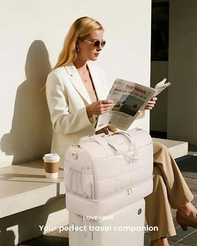 LOVEVOOK Garment Bags for Travel,Convertible Garment Bag for Women with Shoe Pouch,Carry on Duffel Bag with Toiletry Bag, 2 in 1 Hanging Suitcase Suit Bag,Waterproof Weekender Bags for Business Trip thumbnail 6