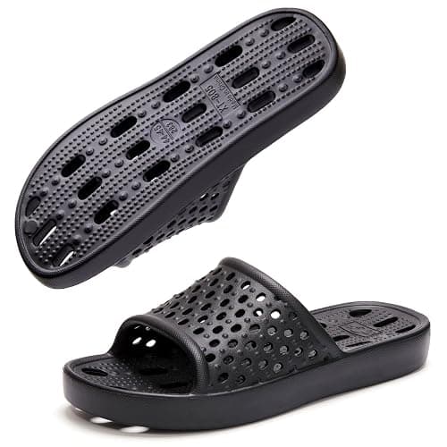 Xomiboe Shower Shoes Men Quick Drying Women Shower Sandals Non-Slip Comfortable House Slippers Bathroom Hotel Flip Flops Slides With Students Gym thumbnail 9