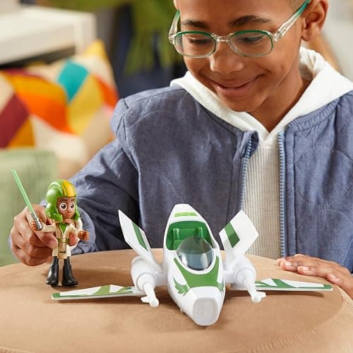 Star Wars: Young Jedi Adventures Jedi Pilot Kai Brightstar, 4-Inch Scale Action Figure Ship, Toys, Preschool Toys for 3 Year Old Boys & Girls thumbnail 7
