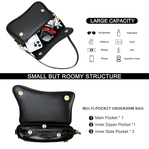KKXIU Shoulder Bag for Women Small Clutch Purses Cute Hobo Handbag Trendy Underarm Bag thumbnail 3