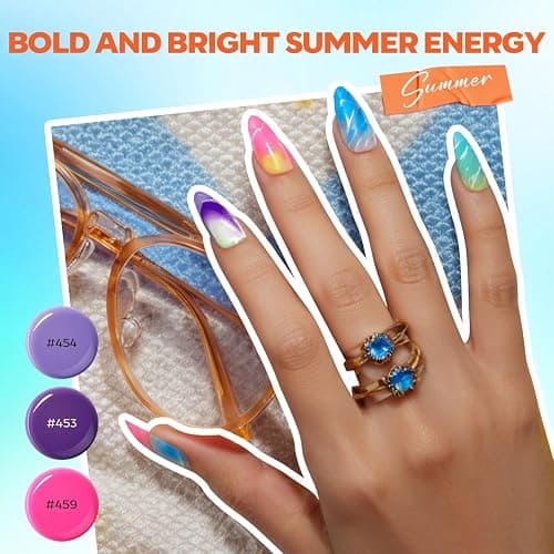 Modelones 133pcs Poly Extension Gel Nail Kit, 32 Colors All Seasons Poly Gel kit with Nail Lamp Slip Solution Builder Thickening Manicure Tools for Starter Salon DIY thumbnail 5