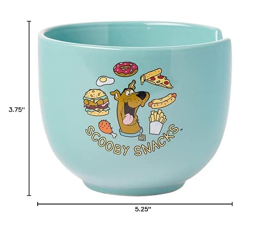 Silver Buffalo Scooby-Doo Scooby Snacks Ceramic Ramen Noodle Rice Bowl with Chopsticks, Microwave Safe, 20 Ounces thumbnail 3