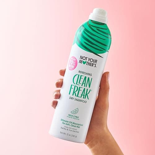 Not Your Mother's Value Pack Clean Freak Refreshing Jumbo Dry Shampoo (2-Pack) - 12 oz Each - 70% More to Instantly Absorb Oil and Refresh Hair Between Washes - Fresh Citrus - For All Hair Types thumbnail 3