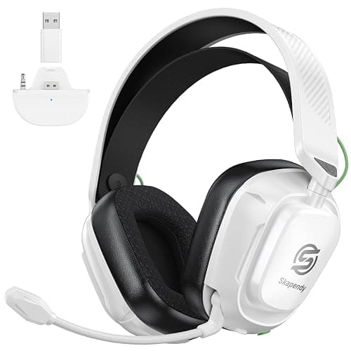 SKAPENDY 2.4GHz Wireless Gaming Headset for Xbox Series X|S, Xbox One, Xbox 360, PS5/4, PC, Low-Latency Bluetooth Gaming Headphones with 3D Surround Sound, Rotatable Earmuffs & Noise Canceling Microphone, 50+Hr Battery - Image 1