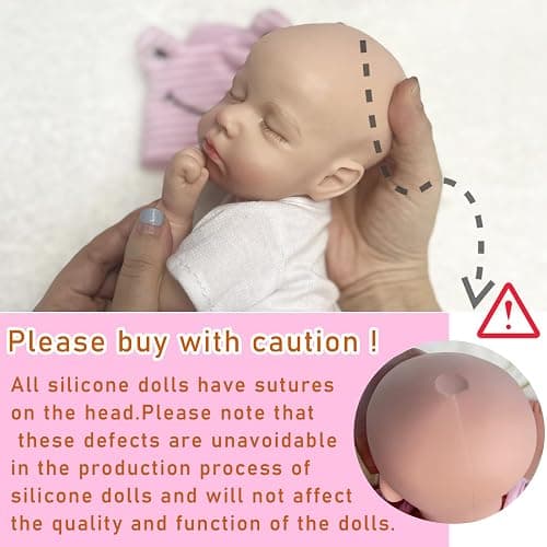 OtardDolls 33cm Reborn Baby Dolls Silicone Full Body Girl Lifelike Handmade Painted Dolls Silicone Reborn Babies for Kids thumbnail 5