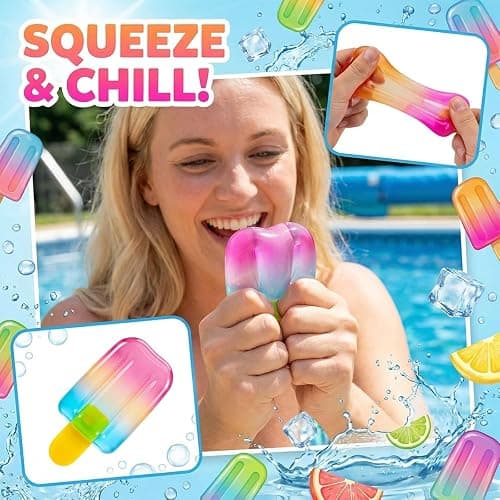 Slow Rising Squishy Toy Set, Sensory Stress-Relief Soft Silicone Toys, Soft and Bouncy Stress-Relief Toys, Anxiety Relief, Cute Soft Silicone Toys, Party Favors thumbnail 3