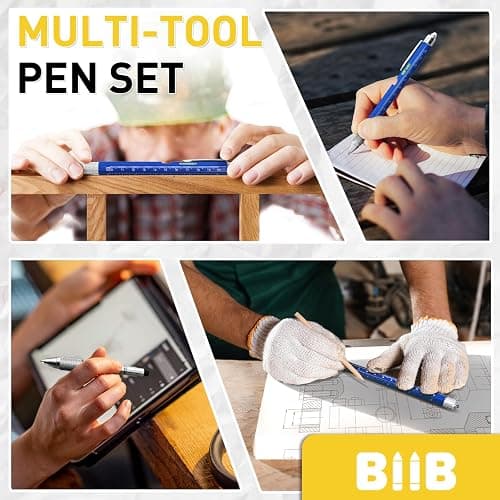 BIIB Easter Gifts for Men 9 in 1 Multitool Pen, Mens Easter Basket Stuffers, Mens Gifts for Dad Him Husband Boyfriend, Dad Gifts from Daughter, Gifts for Men Who Have Everything, Cool Tools thumbnail 3