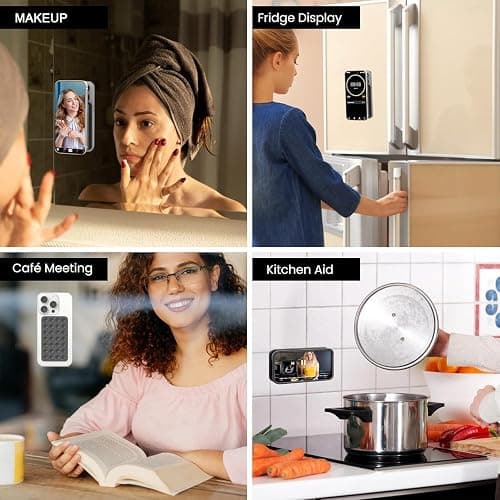 Zielfer Silicone Suction Cup Phone Case Holder, Non-Slip Suction Cup Mount for Selfies and TikTok, Car Phone Holder, Mirror Mount and Accessories, 5 Pieces thumbnail 6