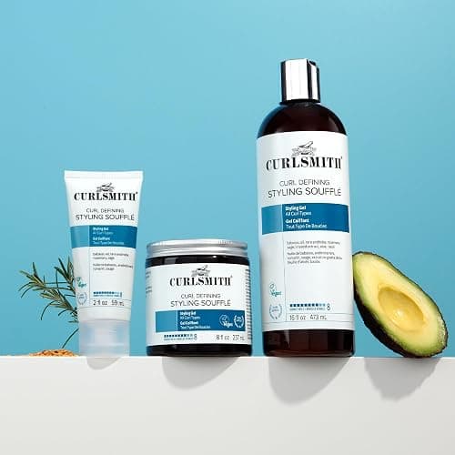 Curlsmith Curl Defining Styling Soufflé - Gel a tenuta forte per ricci, definizione, vegano e cruelty free (8 oz) thumbnail 9