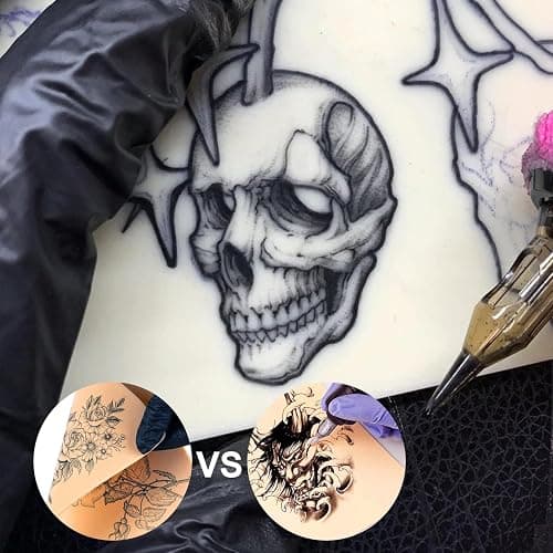 Blank Tattoo Practice Skins - Autdor 20Pcs Tattoo Skin Practice Double Sides 8x6" Fake Skin Tattooing and Microblading Eyebrow Practice Skin for Tattoo Supplies,Beginners and Experienced Artists thumbnail 2