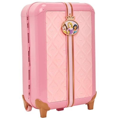 Disney Princess Travel Suitcase Play Set for Girls with Luggage Tag by Style Collection, 17 Pretend Play Accessoriespiece Including Travel Passport! for Ages 3+ thumbnail 11