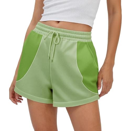 domirica Women Sweat Shorts Elastic Waist Fashion Athletic Shorts for Women Baggy Sweats with Pocket Trendy Street Wear - Image 1