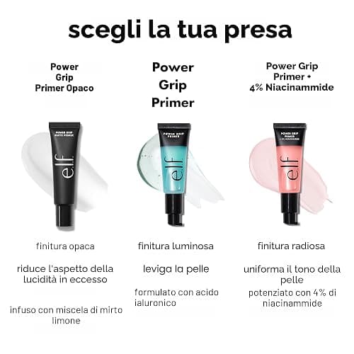 e.l.f. Power Grip Primer, Gel-Based & Hydrating Face Primer For Smoothing Skin & Gripping Makeup, Moisturizes & Primes, 0.811 Fl Oz, Clear thumbnail 4