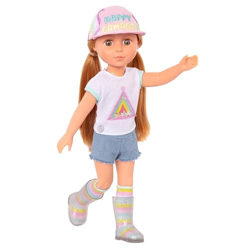 Glitter Girls – 14-Inch Fashion Doll – Light Red Hair & Hazel Eyes – Camping Outfit, Matching Cap, and Glitter Boots – 3+ Years– Astrid - Image 1