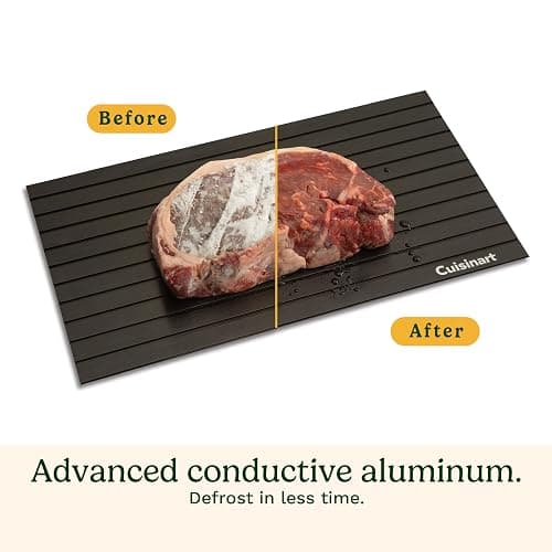 Cuisinart BBQ Defrosting Tray, Conductive Aluminum Rapid Thaw Plate for Frozen Meat, Quick Defrosting Tool that Preserves Natural Flavors, Non Stick Easy to Clean Kitchen Gadget & Grilling Accessories thumbnail 4