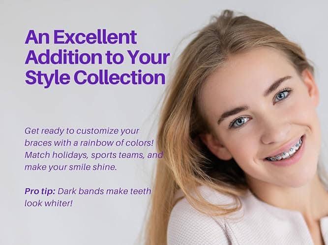 ARTMAN INSTRUMENTS Dental Braces Color Changing Kit, Orthodontic Ties Changing kit, Change The Color of Your Braces Yourself in Minutes Ligas para Brackets Ortodoncia thumbnail 7