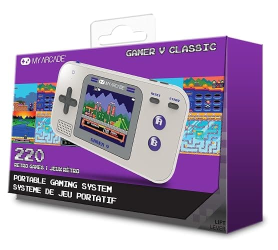 My Arcade Gamer V Classic-Purple: Portable Gaming System with 220 Games, 2.5" Color Display, Pocket Size (DGUN-3920) thumbnail 4