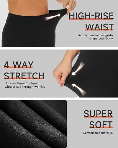 GAYHAY High Waisted Biker Shorts for Women - 8"/5"/3" Soft Black Spandex Shorts for Workout Volleyball Yoga Dance thumbnail 4