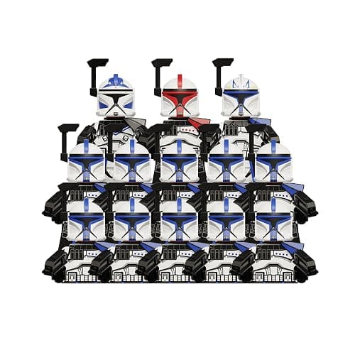 JsLTCustoms 501st Phase 1 ARC Clone Troopers Muunilinst 10 Army Set, 13 Figures, Battle Pack with Accessories - Image 1