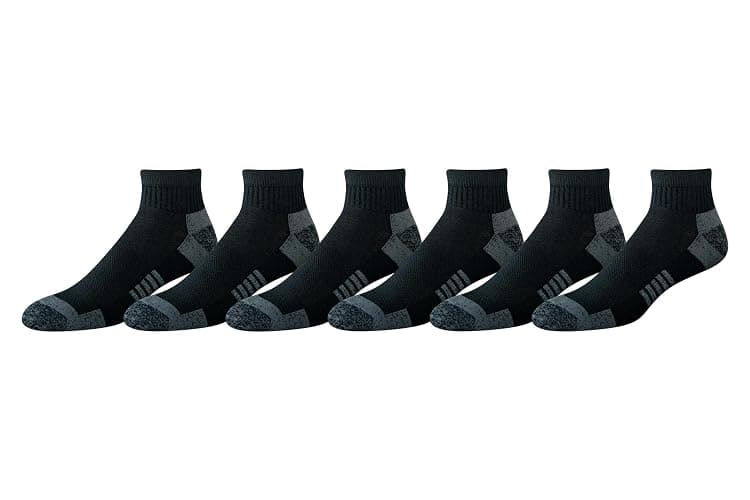 Amazon Essentials mens Athletic Ankle Socks, Breathable, Cotton Blend, Cushioned - Image 1