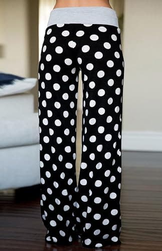 AMiERY Women's Comfy Casual Pajama Pants Floral Print Drawstring Palazzo Lounge Pants Wide Leg thumbnail 4