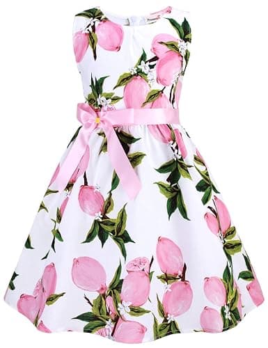 Kid Floral Cotton Girls Dresses Summer Girl Clothes - Image 1