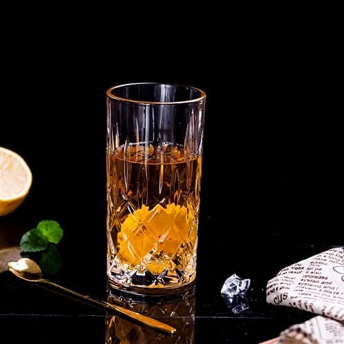 binsakao Highball Glasses Collins Tall Beverage Set of 6, 14 Ounce Cups Glassware for Drinks, Water, Beer, Soda thumbnail 2