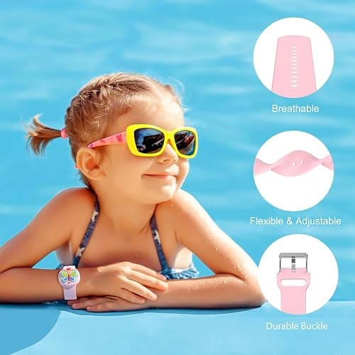 Waterproof AirTag Bracelets for Kids, Hidden Silicone Wristbands, 2 Pack | 360° Full Coverage Protection, Lightweight Tracker Holder, Secure Fit, Pool & Playground, AirTag Not Included thumbnail 3