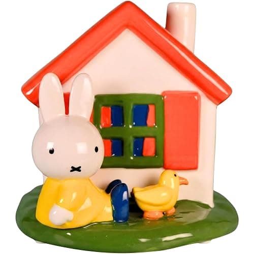 Blue Sky Clayworks Miffy House Coin Bank 6.825" L x 6.5" W x 6.625" H - Image 1