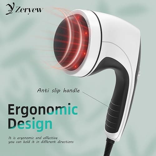 ZY ZERYEW Handheld Cellulite Massager, Body Sculpting Machine, Cellulite Massager Electric Tool, Lymphatic Massage Roller with 8 Rotating Heads & 2 Mesh Caps for Body Shaping & Lymphatic Drainage thumbnail 5