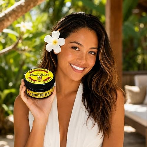 Maui Babe Body Butter – Intensive All-Over Body Moisturizer with Cocoa Butter & Coconut Oil, 8 oz thumbnail 4