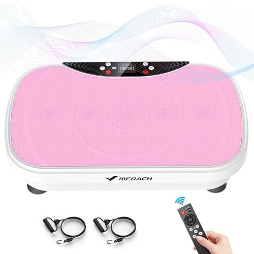 Merach Vibration Plate Exercise Machine, Bluetooth Vibration Plate for Lymphatic Drainage, Full-Body Workout Vibrating Platform for Weight Loss, Fitness Equipment for Home Women Men - Image 1