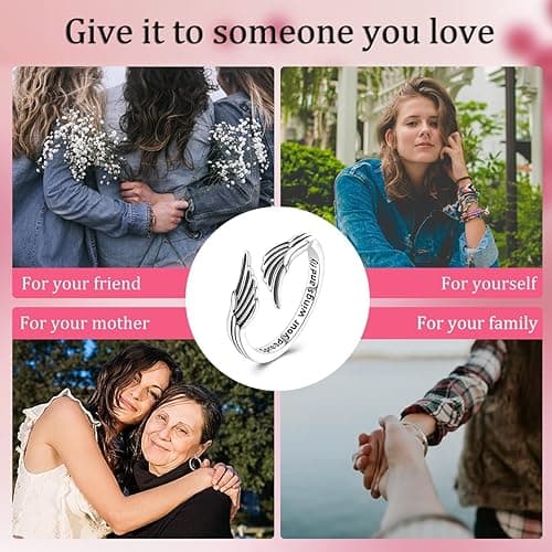 Vectoflux Adjustable 925 Sterling Silver Rings for Women - Elegant 5A CZ Dainty Hoop & Band Designs for Women, Hypoallergenic Daily Wear Jewelry with Gift Bag thumbnail 7