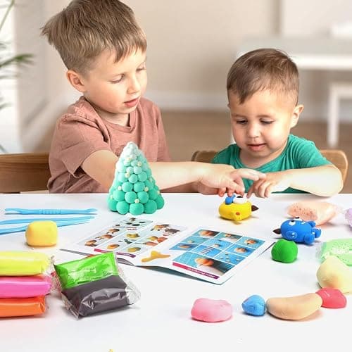 Air Dry Clay 56 Colors, Modeling Clay for Kids | Soft & Ultra Light Model Magic Clay Kit with Sculpting Tools | Safe Non-Toxic DIY Creative Projects Art and Crafts Gifts for Boys Girls thumbnail 7