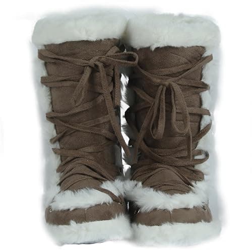 Forfoot Slipper Boots, Cozy Indoor Booties for Women Fluffy Comfortable House Shoes Fuzzy Anti-Slip Boots Winter - Image 1