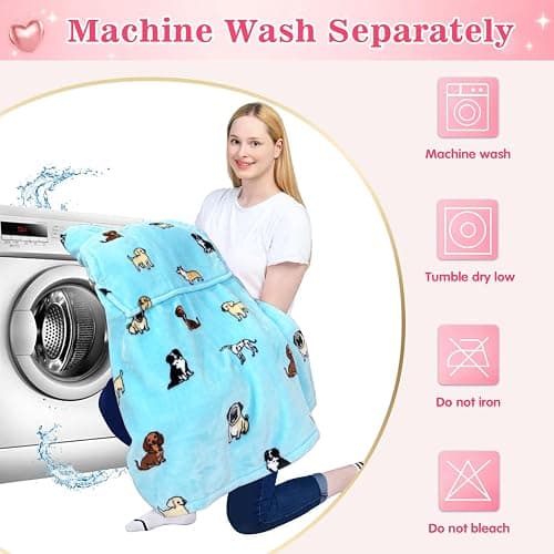 Waitu Wearable Blanket Sweatshirt Gifts for Women and Men, Warm and Cozy Giant Blanket Hoodie, Thick Flannel Blanket with Sleeves and Giant Pocket - Light Blue thumbnail 6