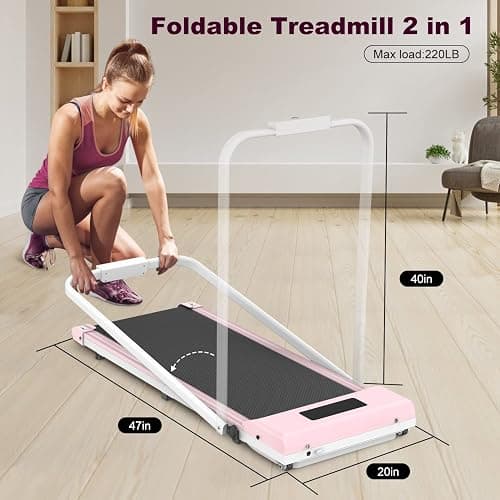 Dskeuzeew Tapis Roulant Con Inclinazione 7%, 3 IN 1 Tapis Roulant Pieghevole, Walking Pad thumbnail 3